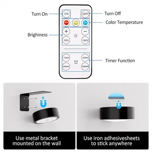 Battery Operated Led Picture <strong>Light</strong> <strong>Wall</strong> Lamp Remote Art Display <strong>Lights</strong> Magnetic Painting Wireless <strong>Artwork</strong> Lighting Dimmable - Product Image 6