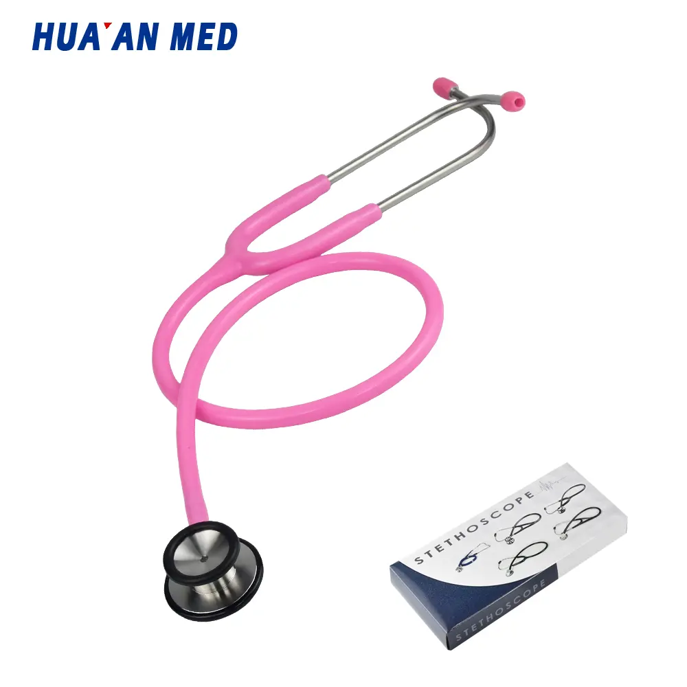 Huaan Med StainlessSteel 전문 의료 청진기 심장학 소아과 Littman 클래식 2 오리지널 듀얼 헤드 청진기