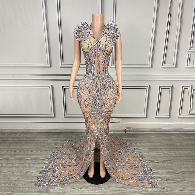 luxury ball wedding dresses Luxury Long Sleeve V-Neck Ball Gown Wedding Dress