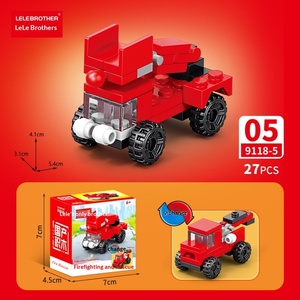 Lele Brothers Modèle de camion-échelle aérien de lutte contre les incendies 10-en-1 City Special, blocs de construction en plastique ABS unisexe - Product Image 4