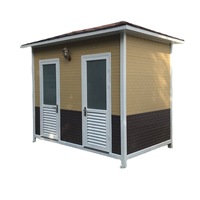Toilettes préfabriquées en acier à bas prix d'usine chinoise, toilettes portables mobiles, toilettes de chantier, douche, usage public en extérieur, école