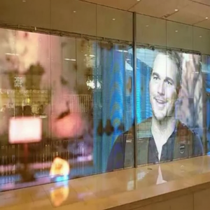 Pantalla de pared de video transparente Flexible de Panel LED de Interior de para publicidad Conciertos de medios Texto de funcionalidad SDK clasificado IP65 - Product Image 1
