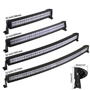 Đèn làm việc <span class=keywords><strong>LED</strong></span> Dahua Auto Parts Off Road 51W cho xe tải 12V IP68, kiểu chiếu điểm/ pha, màu đỏ đen - Product Image 3