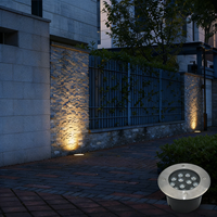 Lampes Souterraines IP67, Lumière LED Encastrée, Lampe Souterraine Étanche en Acier Inoxydable, Lampe LED Encastrée Extérieure 12W