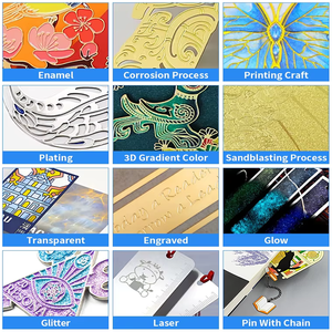 Marcapáginas de <span class=keywords><strong>Pluma</strong></span> de Metal Personalizado, Artesanía en Metal, Sublimación, Fundición a Presión, Chapado en Oro, Marcapáginas en Blanco - Product Image 5