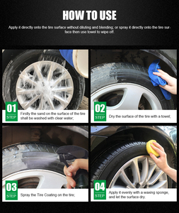 Venta caliente Detalles Champú Limpiador de ruedas Limpiador de frenos Neumático Brillo Spray Cuidado del coche Champú de lavado - Product Image 6