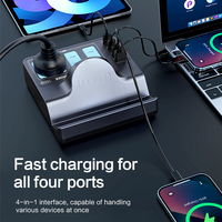 Chargeur de bureau universel PD QC3.0 1000W multi-port USB type-c sans fil téléphone portable tablette prise d'extension d'alimentation