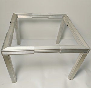 Support de montage au sol pour climatiseur à pompe à chaleur en aluminium, soudé <span class=keywords><strong>TIG</strong></span> sur mesure en usine - Product Image 1