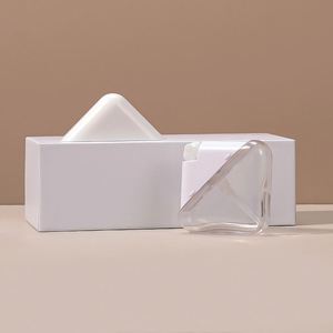 Botella de Perfume de Plástico Transparente de 30 ml, Diseño Único de Rombo/Triángulo, Bomba a Prueba de Fugas - Product Image 3