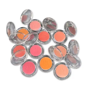 Venda quente Cruelty Free Powder Blush Pallette Pink Blush Maquiagem Private Label Vegan Blush Com Logotipo Personalizado