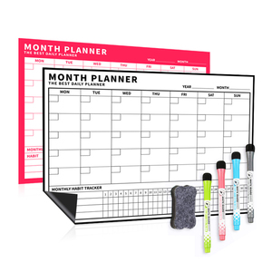 Customizable Weekly and Monthly Dry-Erase Magnetic Fridge Whiteboard PET Material Magnet <b>Chore</b> Charts <b>Board</b> - Product Image 4