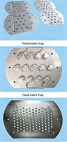 Plateau de distillation en acier inoxydable 304 316L Pingxiang Dai-Er, tamis à bulles, valve flottante fixe, OEM Jiangxi, Chine