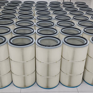 ספק מסנני אוויר תעשייתיים איכותיים, סינטטיים, ניתנים להחלפה, עשויים פוליאסטר, מסוג מחסנית. - Product Image 1