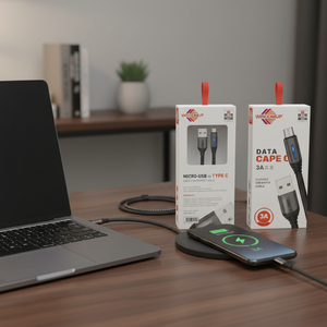 Micro-USB a tipo C 3A cavo di ricarica rapida 2M dati USB durevole con plastica e materiale metallico soluzioni di ricarica rapida - Product Image 2