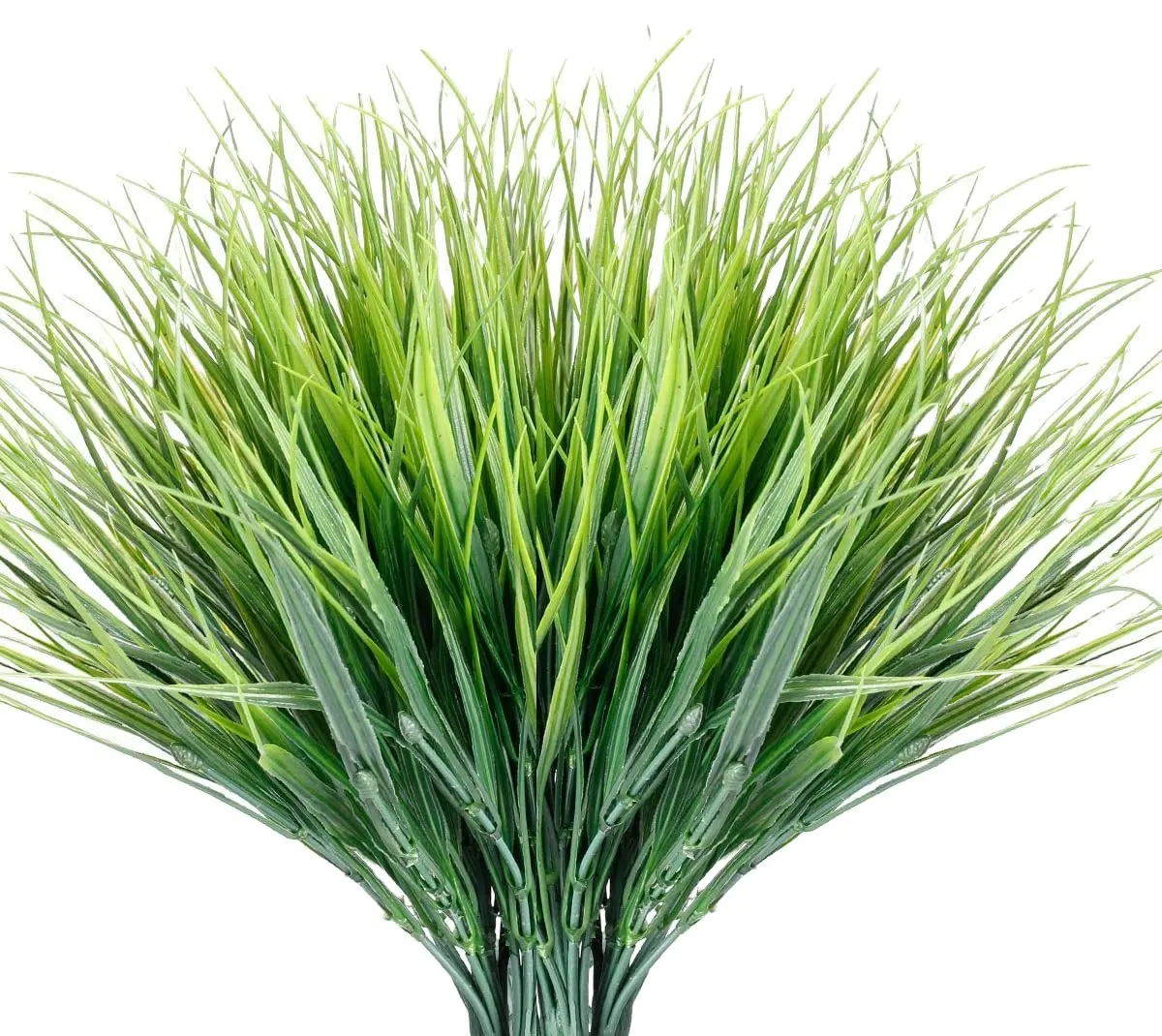 12 חבילות מלאכותי עשבים חיצוני UV עמיד פו דשא לא לדעוך פו פלסטיק צמחי גן חלון תיבת לקשט
