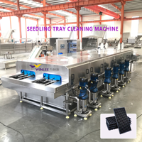 Automatische kleine plastic mandenwasmachine |   Fruit, groente, vis, omzetkratten, reinigingsapparatuur