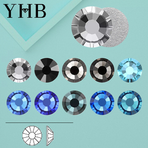 YHB 202~227 Cristales de Electrochapado en Frío, Adhesivos Planos, Sin Calor, para Bolsos, Uñas, Arte, Tela, Decoración de Prendas, Manualidades - Product Image 1