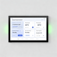 Panel Kontrol Hunian Android 10.1-inci, Panel PC NFC Depan untuk Otomasi Rumah, Gateway RS485, Tablet POE RJ45 yang Dipasang di Dinding