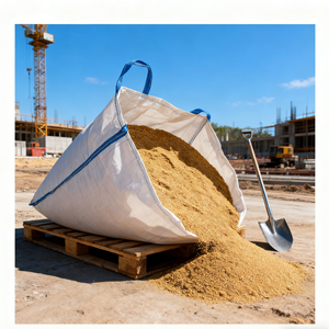 Sac de 1 tonne 1500KG Jumbo 100% vierge nouveau modèle FIBC de Chine matériau PP en vrac grand sac Dimensions 90*90*100 pour le sable - Product Image 2