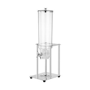 Breakfast Buffet Acrylic Cereal Dispenser Stainless Steel <strong>Stand</strong> for Hotels Commercial Single Clear Automatic Dry <strong>Food</strong> Dispenser - Product Image 1