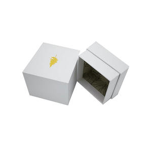 Cajas de Regalo de Perfume Blancas Ecológicas al por Mayor, Caja de Embalaje para Velas Personalizable con Logotipo Estampado en Oro - Product Image 6