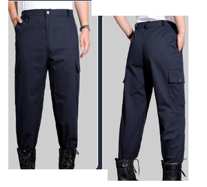 Pantalon tactique DFP06 grande taille, multi-poches, décontracté, ample, automne-hiver, grande taille, pantalon cargo pour homme - Product Image 6