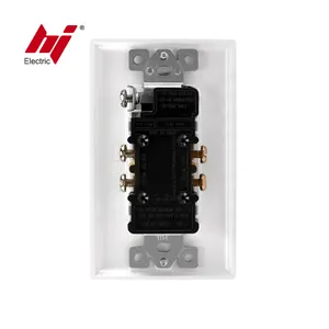 نيما 5-15R 15amp 125V لنا ديكور دوبلكس الكهربائية جدار وعاء التبديل مَقْبِس مخرج مع عبث مقاومة