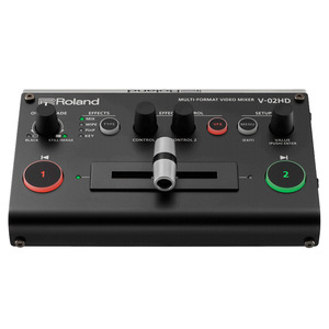 Roland V-02HD เครื่องผสมวิดีโอ 2 ช่องสัญญาณ ตัวสลับสัญญาณหลายรูปแบบ อุปกรณ์ถ่ายทอดสด - Product Image 1