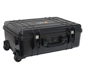 EPC018B 573*450 * 240毫米EVEREST硬质IP67塑料工具盒带轮子摄像头外壳带分隔器