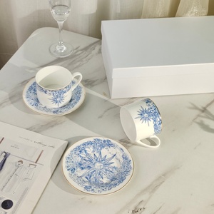 High Quality Lucky Heart Series Ceramic Bone China <b>Coffee</b> <b>Set</b> with Gift Box Cup and Saucer <b>Set</b> - Product Image 2