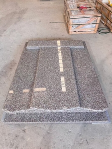 Надгробие из розового гранита G664 в румыно-польском стиле — одинарное/двойное - Product Image 5