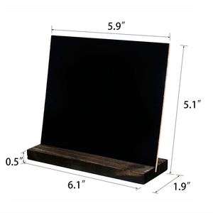Adorno de <span class=keywords><strong>Pizarra</strong></span> de Madera Retro, Bonito Adorno de Madera para Decoración de Vitrinas, Adorno Simple para Tablero de Mensajes - Product Image 5