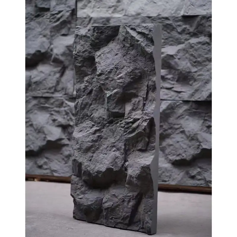 럭셔리 저렴한 가격 Pu 문화 돌 가짜 인공 경량 돌 100% 방수 바위 돌 벽 패널