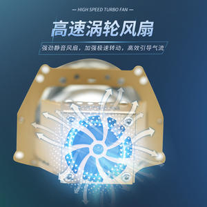 เลนส์โปรเจคเตอร์ไบซีนอน GZTOPHID ขนาด 3 นิ้ว รุ่น K60 ไฟหน้า LED แสงสูง/ต่ำในตัว ไม่ต้องดัดแปลง ใช้ได้กับรถยนต์ทั่วไป H4H79005 Aviation - Product Image 2