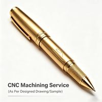Service d'usinage CNC, sablage personnalisé, stylo de poche EDC en aluminium, stylo à mécanisme Bolt Action en titane, stylo EDC à torsion en cuivre et laiton