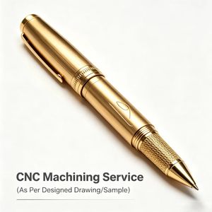 Service d'usinage CNC, sablage personnalisé, stylo de poche EDC en aluminium, stylo à mécanisme Bolt Action en titane, stylo EDC à torsion en cuivre et laiton - Product Image 2