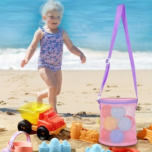 Bolsa de Almacenamiento de Juguetes para Niños de 0 a 24 Meses, Bolsa de Viaje para la Playa, Cubo de Malla Plegable - Product Image 2