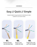 Herramientas de ingeniería de red, separador de cables de red, Cable Ethernet, holgado, separador de núcleo