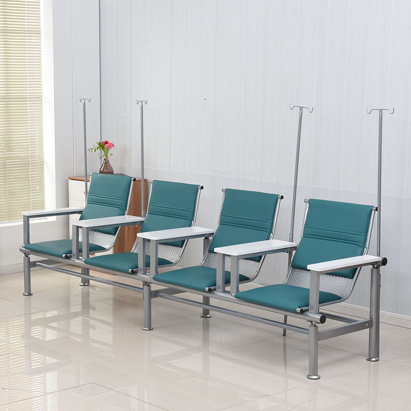 Tableau blanc quatre places avec accoudoirs (vert)