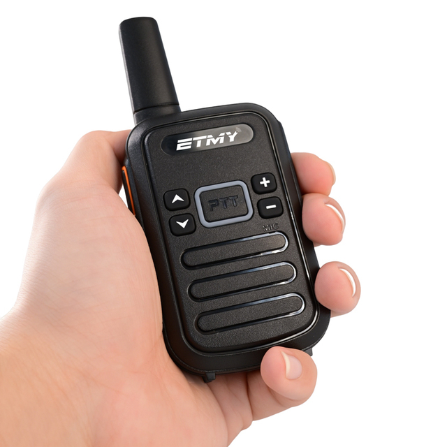 ETMY ET-T20 Small Short Long Range UHF Analog Two Way Radio Handheld Walkie-Talkie PMR 446 0.5W/2W 3500-4000mAh Type C Charging