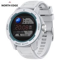 Montre sport analogique de luxe pour homme NORTH EDGE, écran tactile complet, moniteur de fréquence cardiaque, podomètre, chronomètre, non étanche