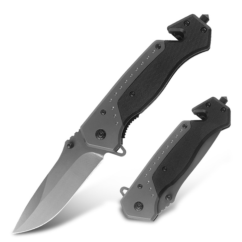 Stainless Blade G10 Handle Broken Glass