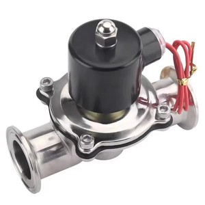 Electroválvula de Acero Inoxidable Sanitario SS316 de 12V CC/220V CA, DN15-50, Normalmente Cerrada, con Abrazadera - Product Image 2
