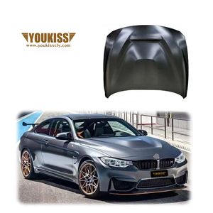 Nouveau capot en aluminium noir de haute qualité pour les séries 3 et 4 M3/M4 F80/F82 GTS Upgrade <span class=keywords><strong>YOUKISS</strong></span> - Product Image 1