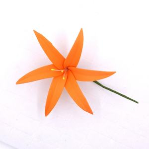 Pince à Cheveux Hibiscus en Mousse EVA 8 CM pour Femme, 11 Couleurs, avec Perle en Plastique, Fleur Artificielle Décorative pour Fête Hawaïenne et Danse - Product Image 6