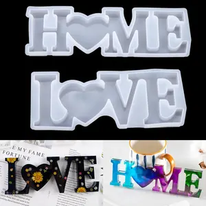 AK Home Love Silikon form Buchstaben Epoxidharz formen für DIY Harz Handwerk Gussform Home Decoration Schmuck herstellung Werkzeug