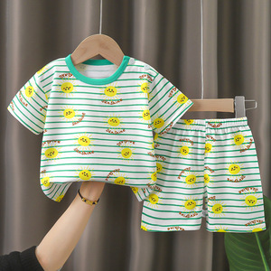 High Quality 2024 Summer <strong>Kids</strong> <strong>Cartoon</strong> <strong>T</strong>-<strong>shirt</strong> and Denim Short Jeans 2pcs Clothing Set - Product Image 5