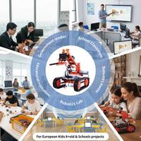 Perlengkapan Pembelajaran Maker 12 in 1 Metal Diy STEM Coding Educational Robot Kit untuk Kurikulum Sekolah di Rumah