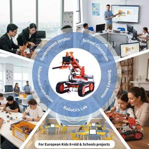 Kit <span class=keywords><strong>de</strong></span> Robot Educativo STEM <span class=keywords><strong>de</strong></span> Metal 12 en 1 para Aprendizaje <span class=keywords><strong>de</strong></span> Programación, Materiales Didácticos para el Hogar y la Escuela - Product Image 5