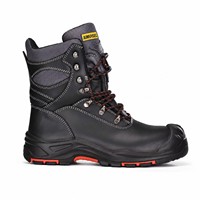 Chaussures de sécurité AIMVVSEC en cuir véritable avec embout en acier, antidérapantes, résistantes à l'huile et au gaz, doublure 3M Thinsulate isolante contre le froid